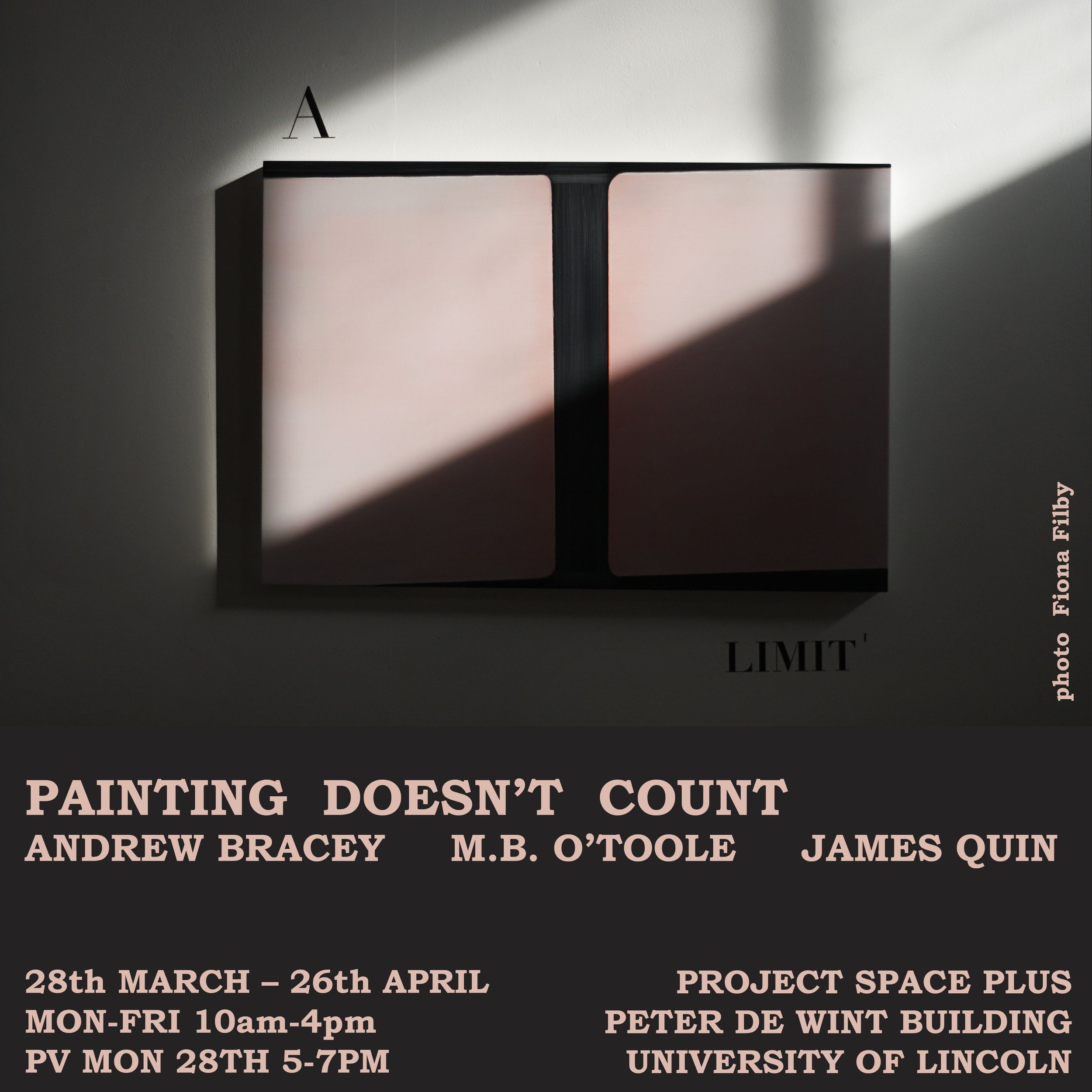Painting Doesn’t Count, exhibition poster, Lincoln University Art Gallery, 2022.