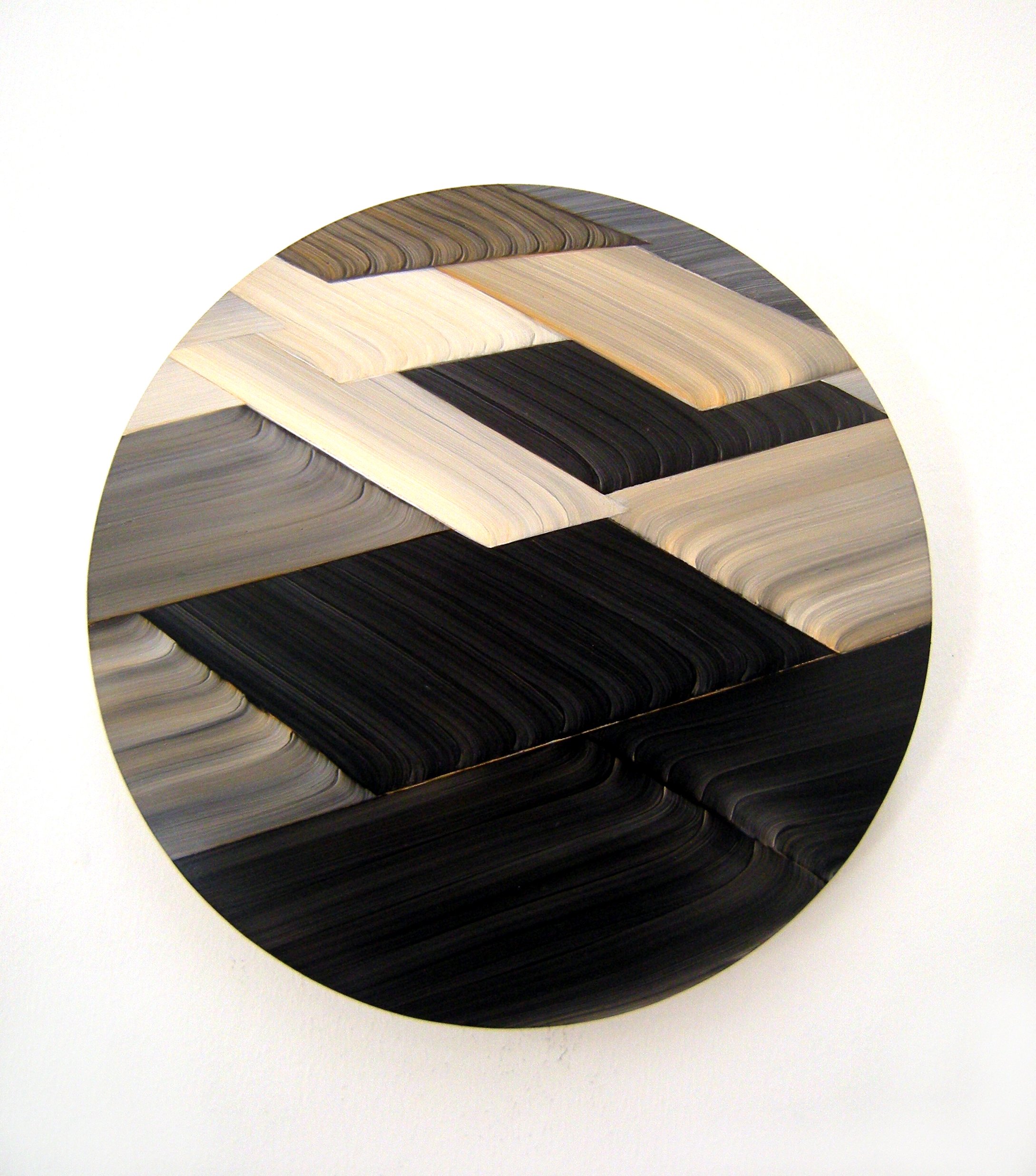 M. B. O'Toole, Untitled 1, oil on board, 30cm diameter, 2011.