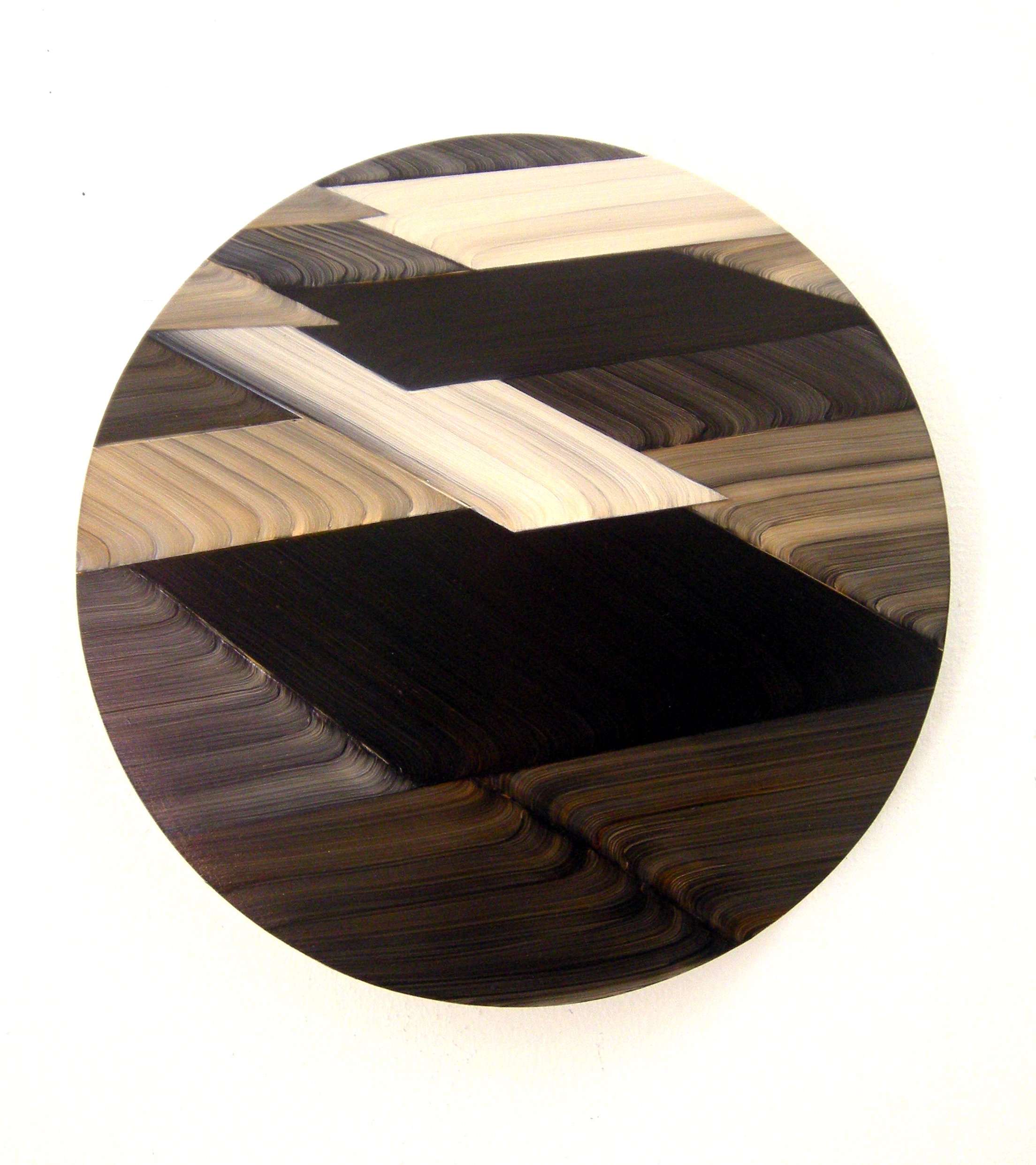 M. B. O'Toole, Untitled 2, oil on board, 30cm diameter, 2011.