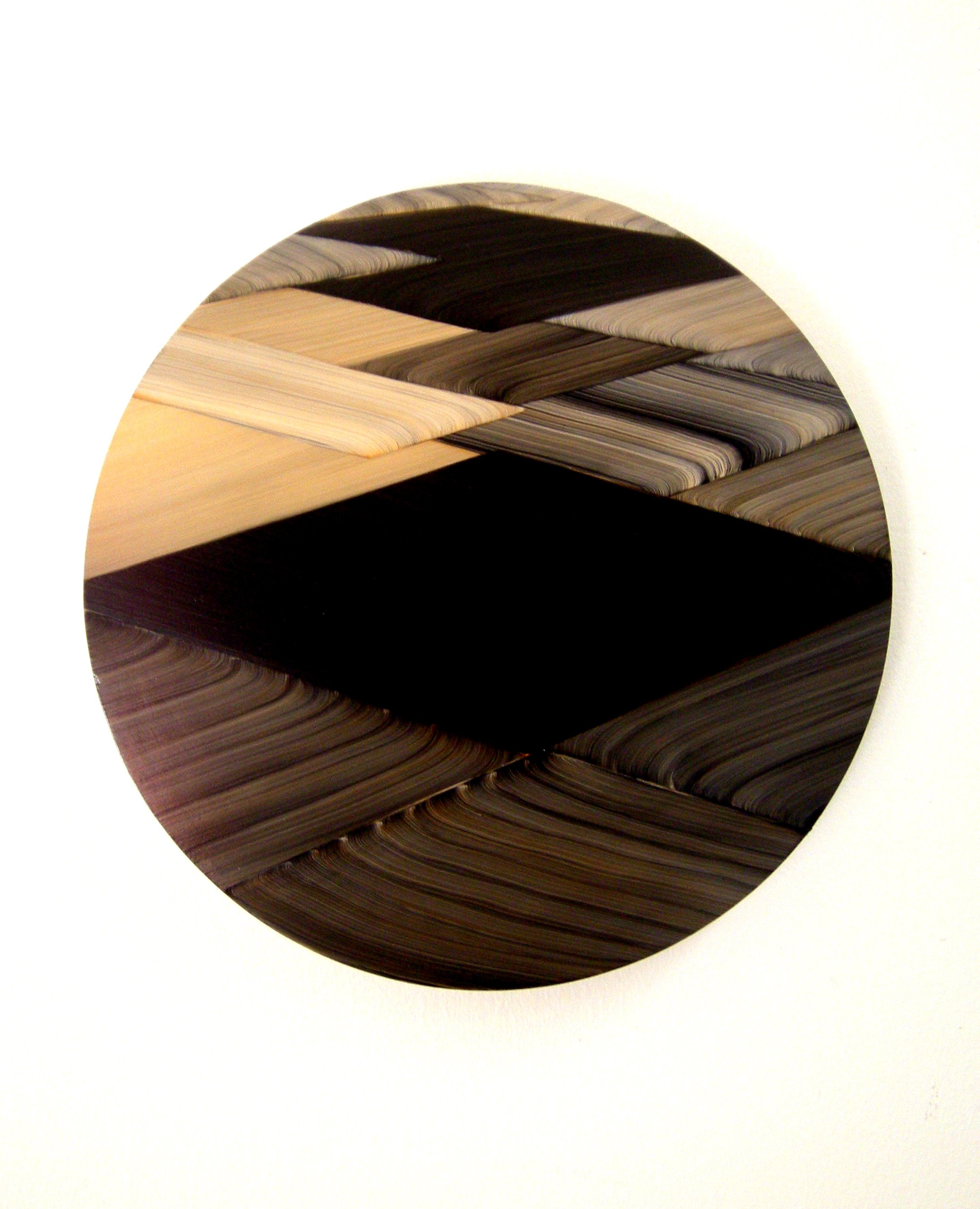 M. B. O'Toole, Untitled 3, oil on board, 30cm diameter, 2011.