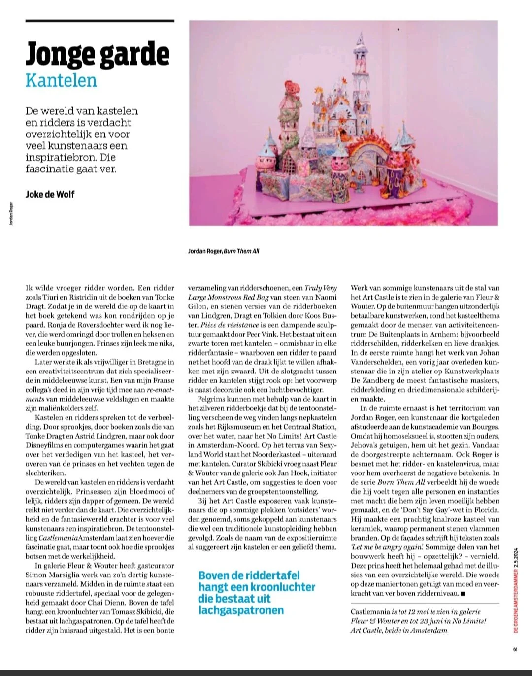 Castlemania reviewed in De Groene Amsterdammer