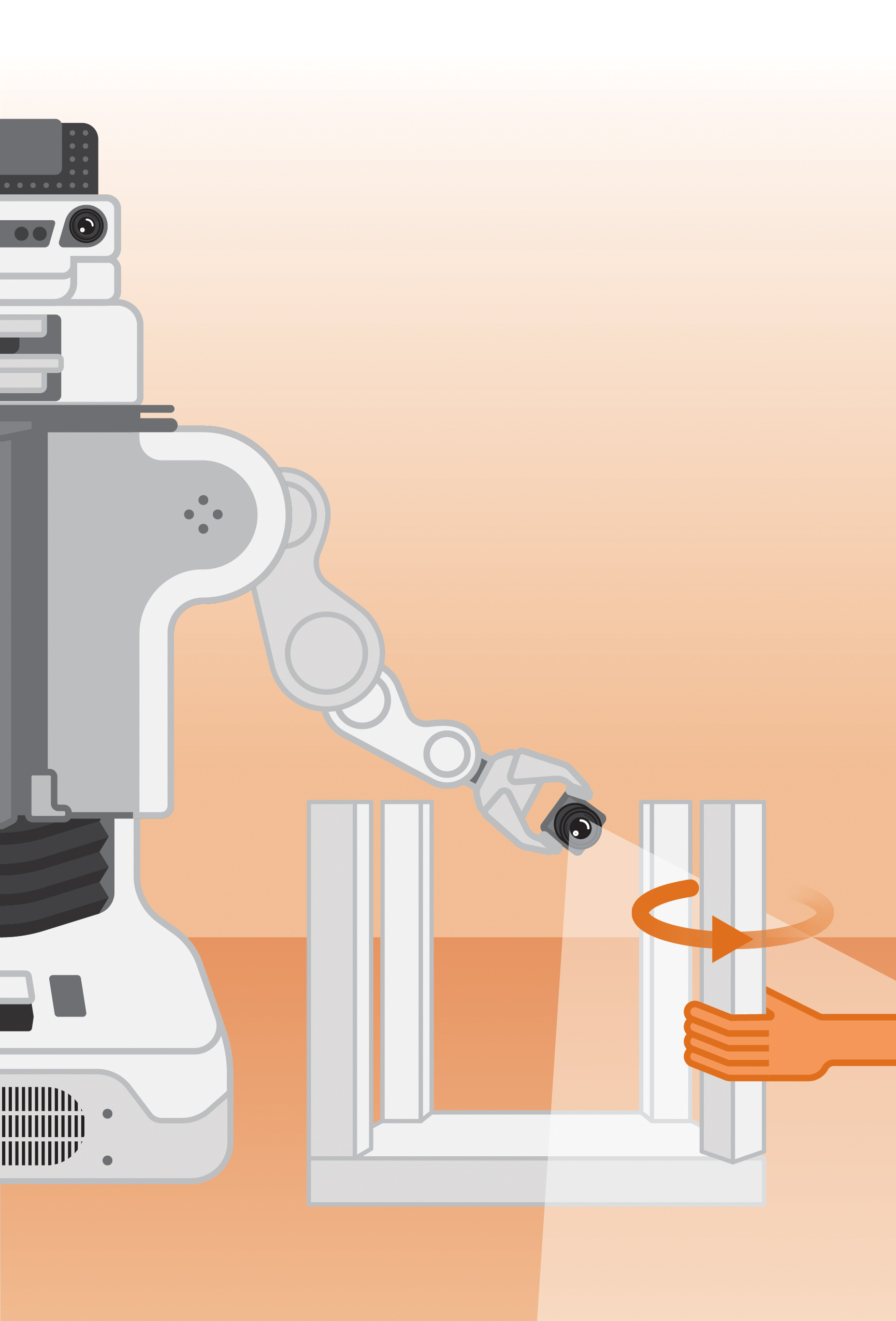 Show and tell. Demonstrate the task as the robot watches via camera and listens to verbal instructions. Then, the robot will try to copy. You provide feedback until the robot masters the task.