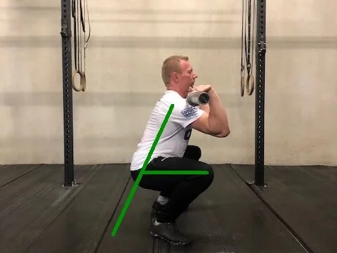 Front Squat, a good place to start when regressing from the back squat