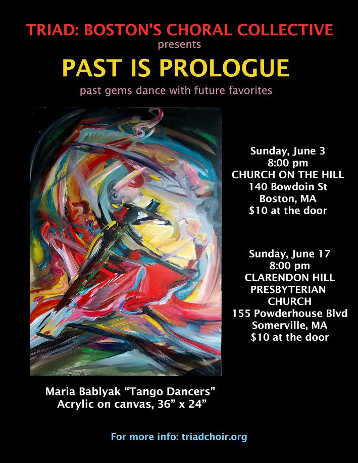 Our concert poster and program cover featuring artwork by the fantastic Maria Bablyak.