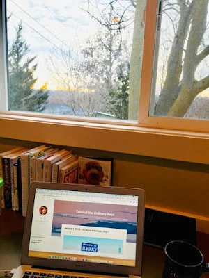Office is set up. My new view.