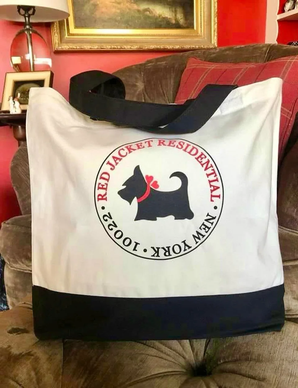 Red Jacket Totes. 
Beyond spreading our brand around town, and acknowledging our commitment to animal adoptions (Hello! See Spot Rescued), we think our tote bags are pretty darn good looking. 
www.redjacketresidential.com
When Only The Best Will Do.