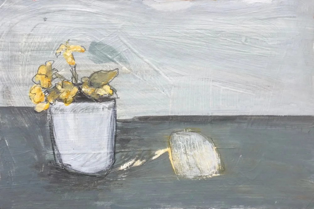 EVENING PRIMROSE ACRYLIC ON BOARD 10'“ X 15” SOLD