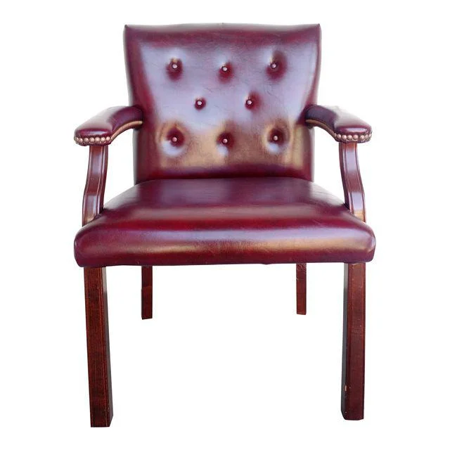 Oxblood Executive Guest Chair