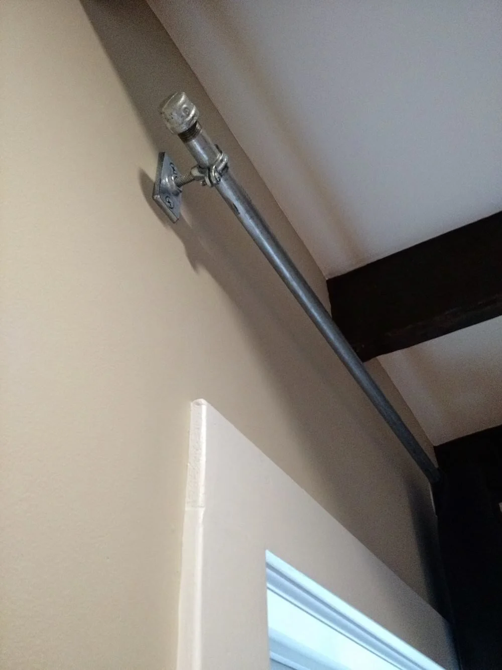 Industrial Extra Long Curtain Rods Diy Tutorial Content Co