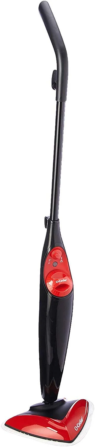 O-Cedar Microfiber Steam Mop for cleaning tile and hardwood