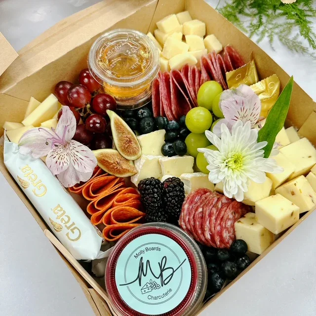 Date Night Charcuterie Box by Molly Boards
