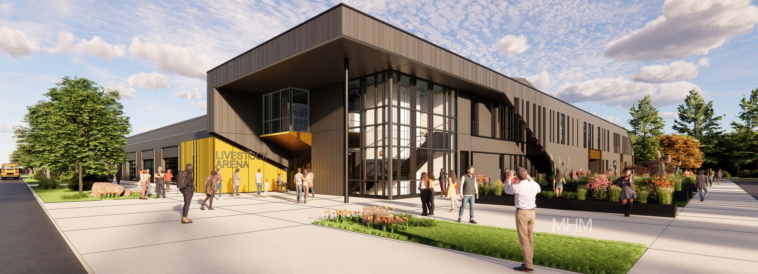 Lauderdale County Ag Multipurpose Complex — MHM Architects, image size:2500x904