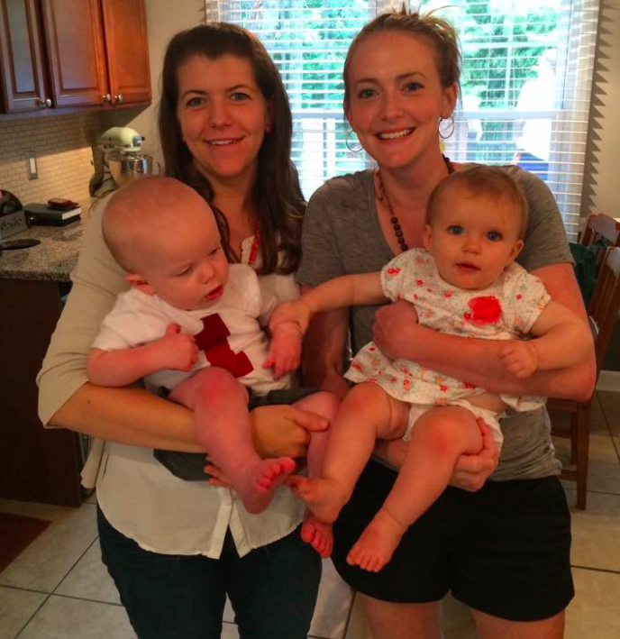Please note that my baby is holding onto your baby, and your baby is like, “STOP TOUCHING ME!”