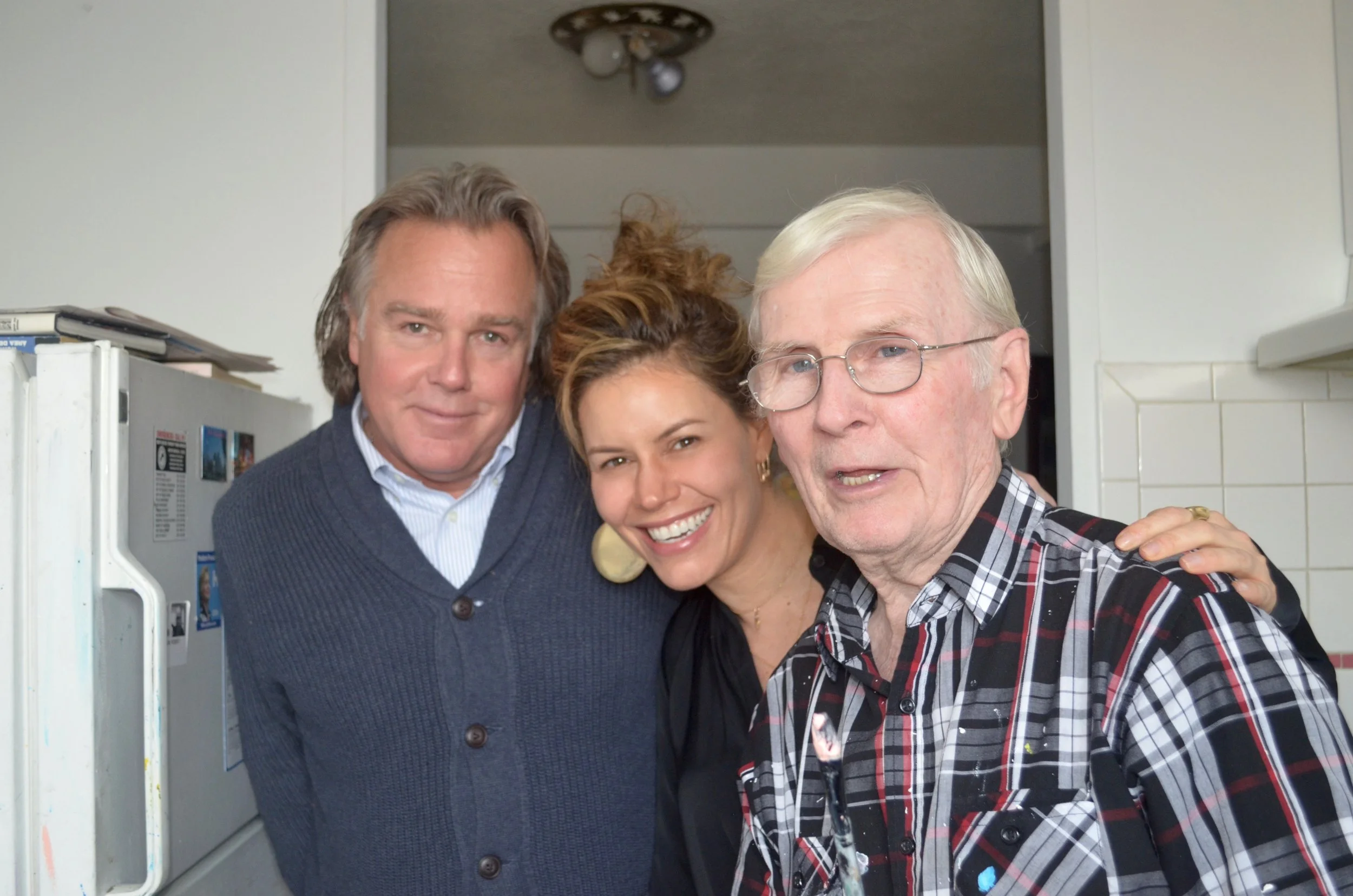 Daniel Belardinelli (left) and robert sundholm (right) in robert's kitchen/studio.