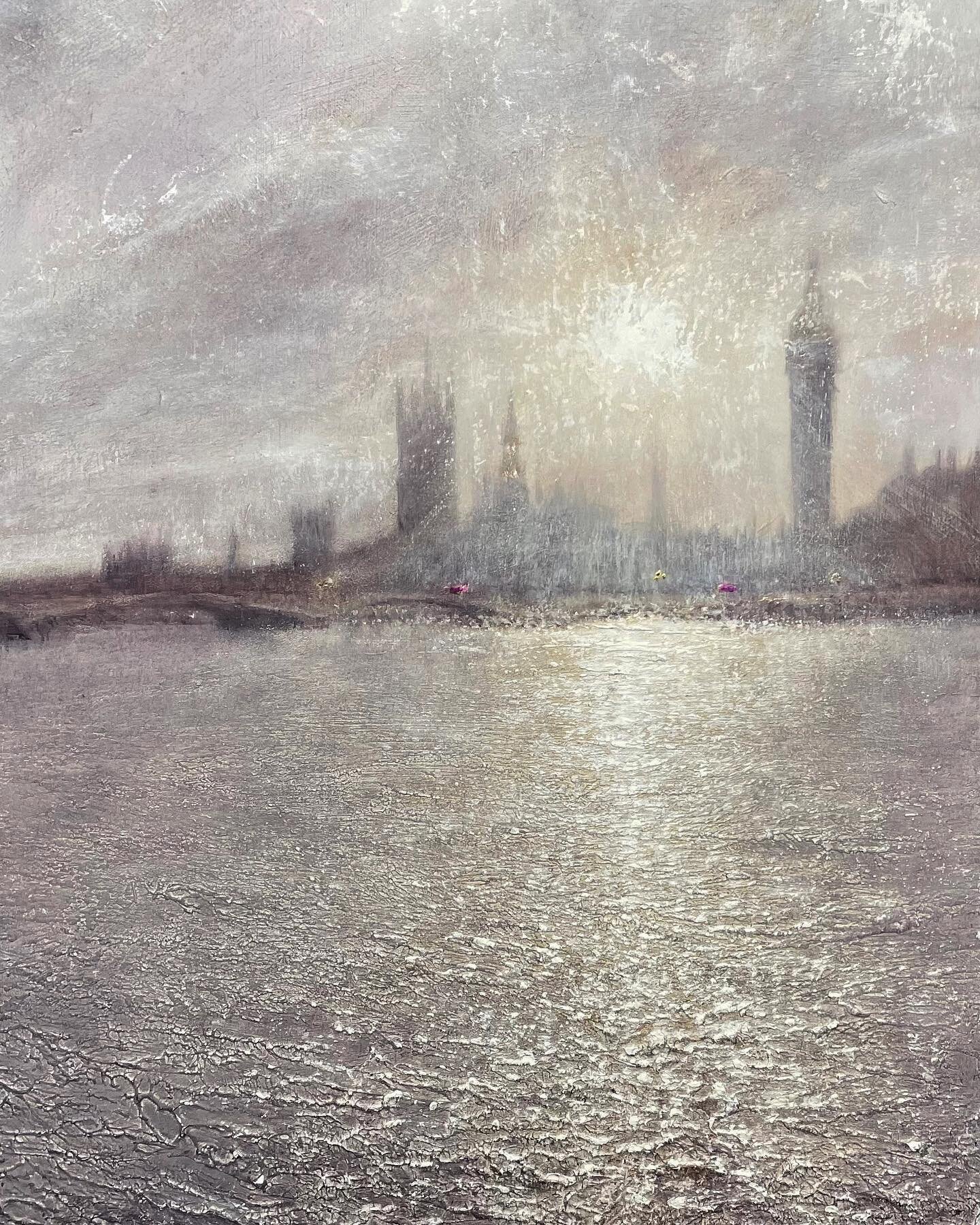 The Thames Dazzles 

Oil over textured acrylic medium on board 

#westminster  #bigbenpainting #texturepainting #londonpainting #thamespainting #affordableartfair #textureartist #oilpaintings