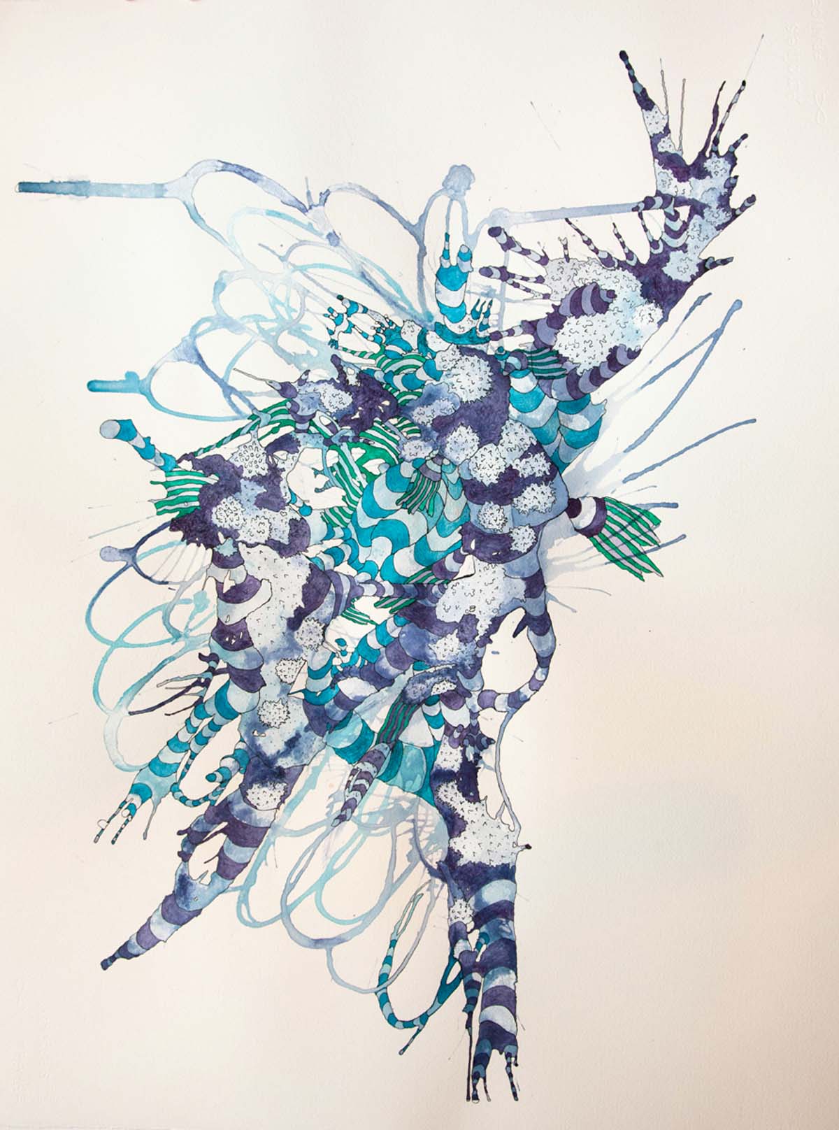 Allison Parker-Shockley Cluster pen and ink 30 x 22 inches APA 002G.jpg
