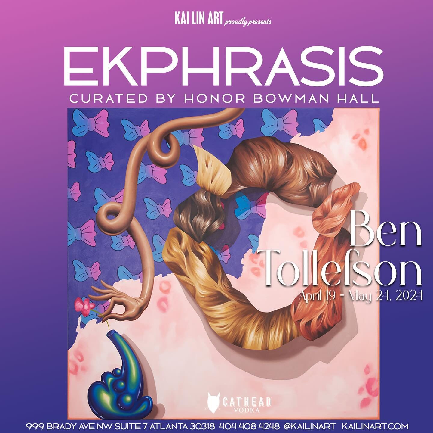 Ekphrasis, a group exhibition curated by Honor Bowman Hall @honorbowmanhall 

opening Friday April 19th from 7-10pm and on exhibit through May 24th

https://www.kailinart.com/news/ekphrasis

Featuring artists Ben Tollefson, Michael O&rsquo;Brien, Zol