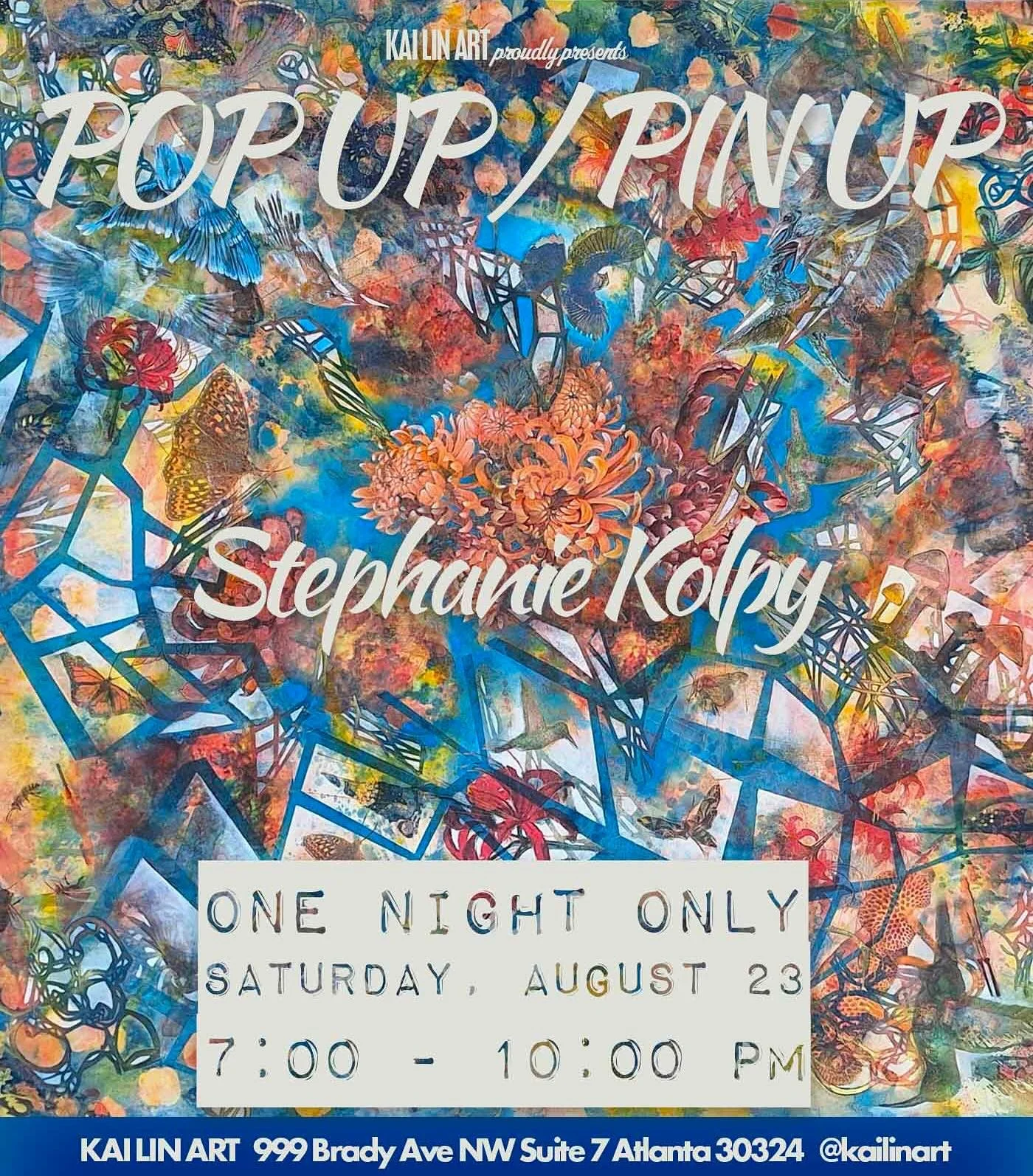 OPENING RECEPTION
SATURDAY, AUGUST 23, 2025
7:00 - 10:00 PM 
FREE AND OPEN TO THE PUBLIC
EXHIBITION RUNS THROUGH AUGUST 30

Professor Pop-Up/Pin-Up
https://www.kailinart.com/news/professor-pop-25
KAI LIN ART is proud to present our sixth exhibition o