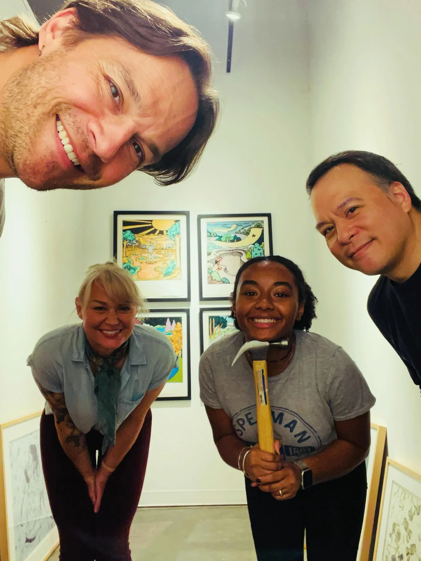 With the crew making art magic in prep for #mythos which opens on Friday @kailinart 

MYTHOS
EXHIBITION OPENING FRIDAY OCTOBER 24, 2025
7:00 - 10:00 PM 
FREE AND OPEN TO THE PUBLIC
EXHIBITION RUNS THROUGH DECEMBER 12

https://www.kailinart.com/mythos