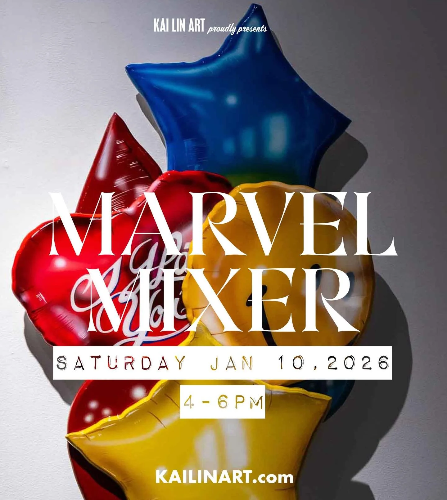 Join us this Saturday from 4-6 for our first event of 2026:  #marvel artist mixer 🎊🥳🍾

https://www.kailinart.com/news/2025/12/25/the-art-of-marvel-merriest-happiest

🖼️ @lowkey_lyss