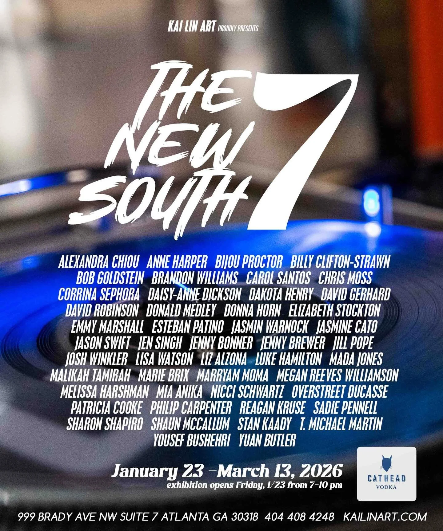 KAI LIN ART is pleased to announce our first exhibition of 2026 and the seventh iteration of our annual juried works on paper exhibition: THE NEW SOUTH 7 on view through March 13, 2026.

https://www.kailinart.com/news/tns7

THE NEW SOUTH 7 brings tog