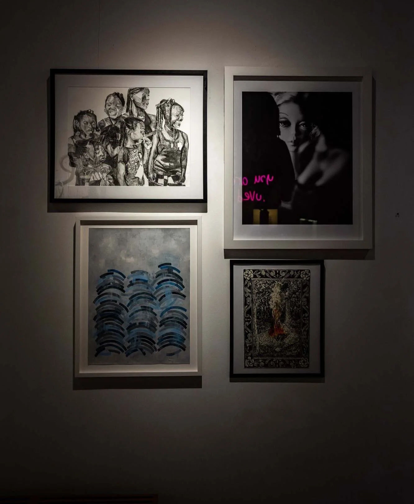 Today&rsquo;s quadrant for The New South 7 ::

TL  Malikah Tamirah When I was a Mahdi Lithograph 22&rdquo;x 19&rdquo; @malikahtamirah 

BL  David Robinson Belvedella  Acrylic paint and graphite on gessoed paper 24&rdquo; x 18&rdquo; @davidrobinson197