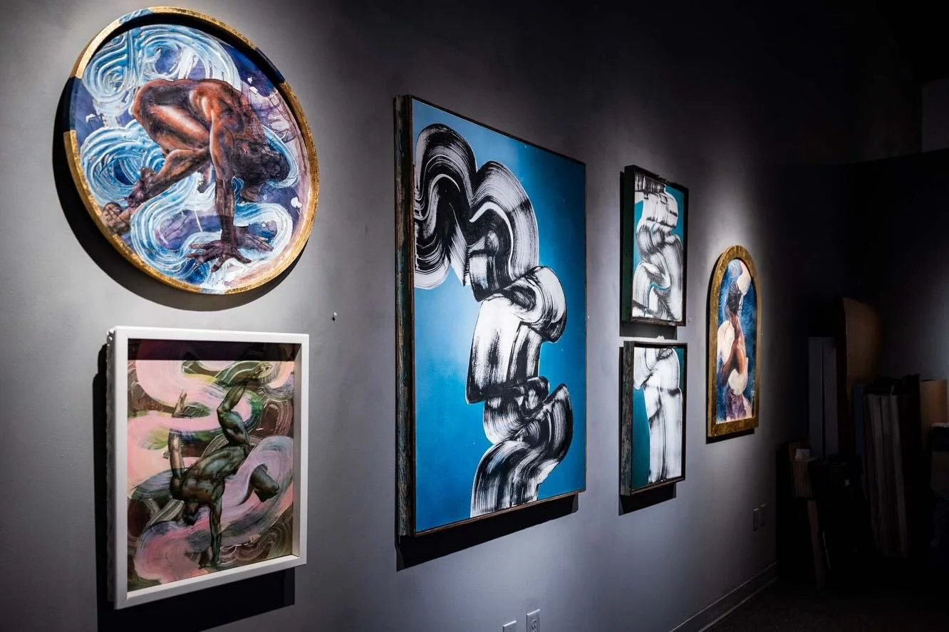 The current state of our Grey Gallery feat. the #collab art of @daisyanne.art and @threecrows 🎨💖💎