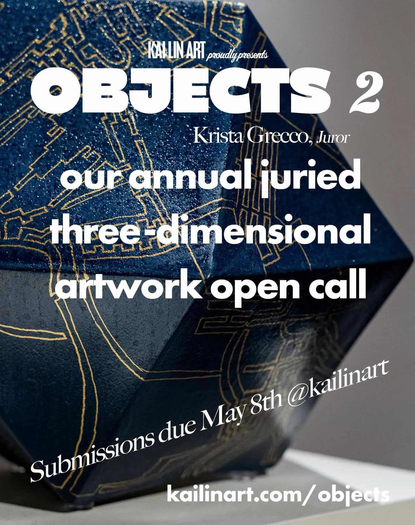 Join KAI LIN ART as we host our second Open Call for juried 3-Dimensional works: OBJECTS.

This landmark showcase brings together contemporary artists from across the Southeast and beyond, highlighting the expressive potential and versatility of scul