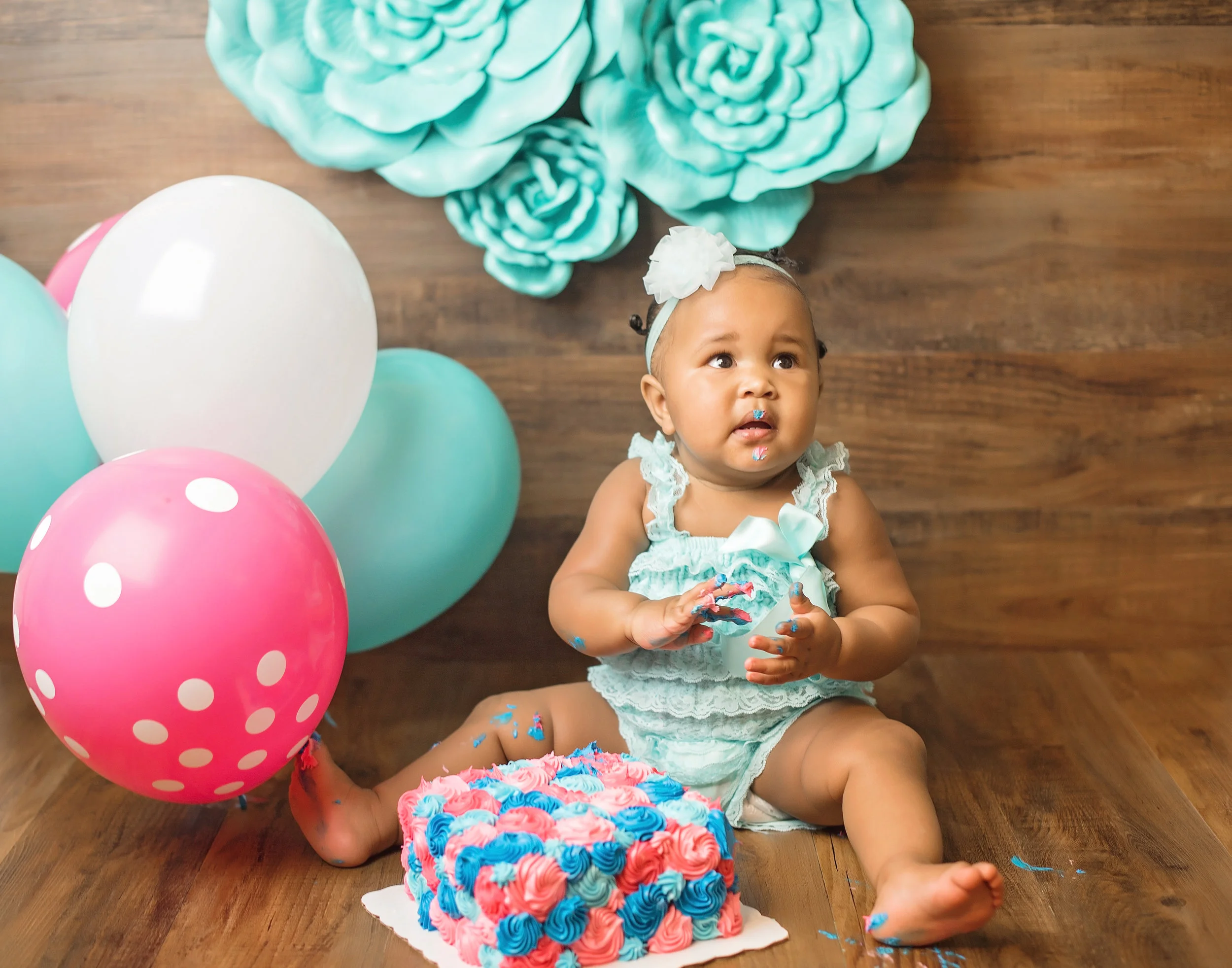reidsville photographer family photo shoot cake smash baby first birthday