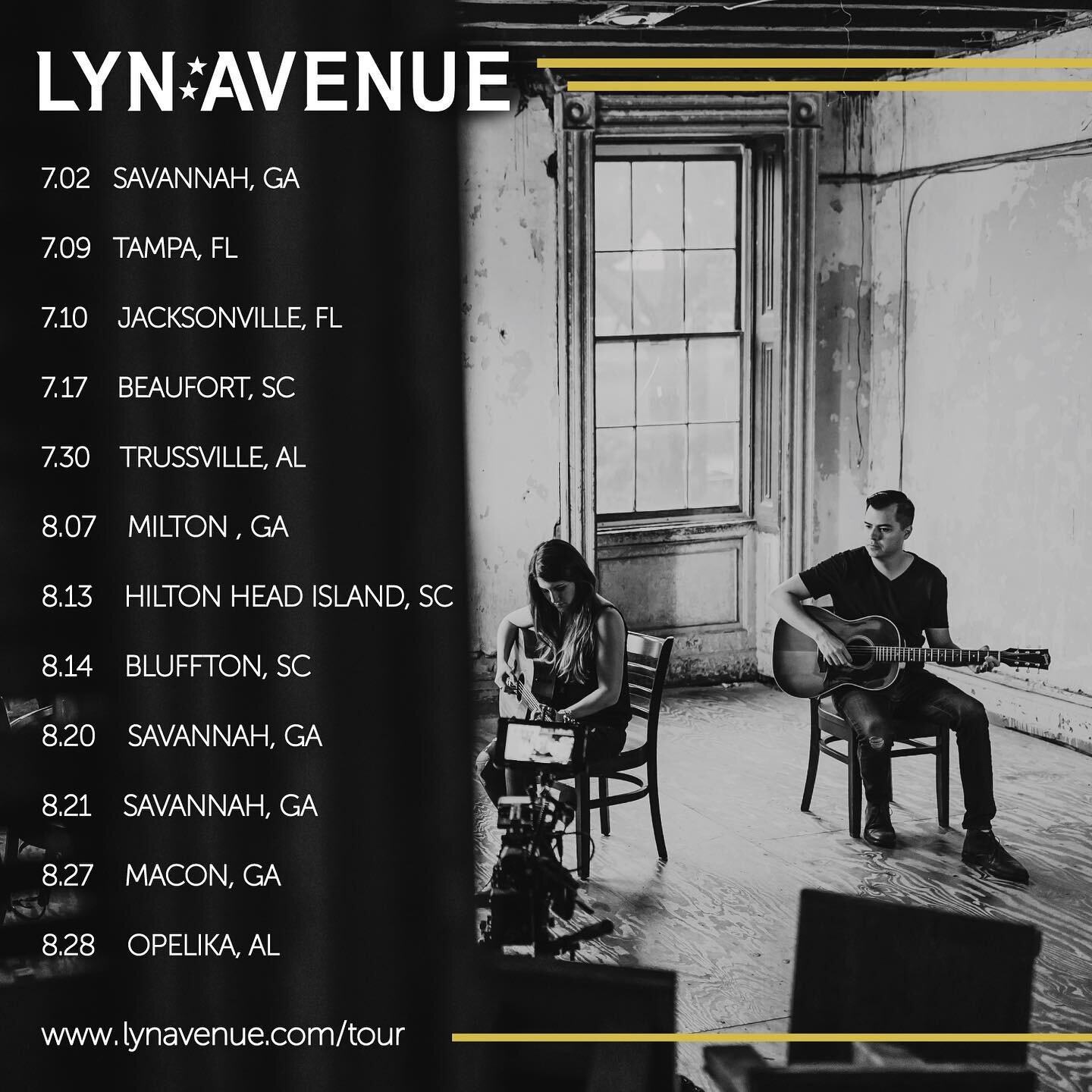 The next two months are gonna be 💥🤩🎶🥃🤘🏻💥 starting with this Friday @plantriversidedistrict kicking off your 4th of July Weekend! 🇺🇸 

For more info on tour dates and tickets, visit us at lynavenue.com/tour