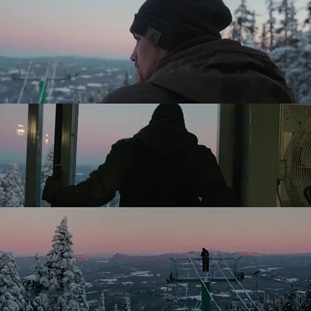 Cold mornings with @k_grafton . These lifts don't spin themselves. .
.
.
.
#ski #vermont #chairlift #mechanic #liftmechanic #canon  #c200 #cinema #cinematography #film #video #filmmakers #burkemountain #colorist #dp #directorofphotography #camera