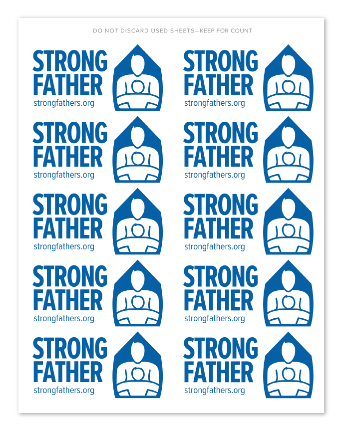 Strong Father Event Stickers