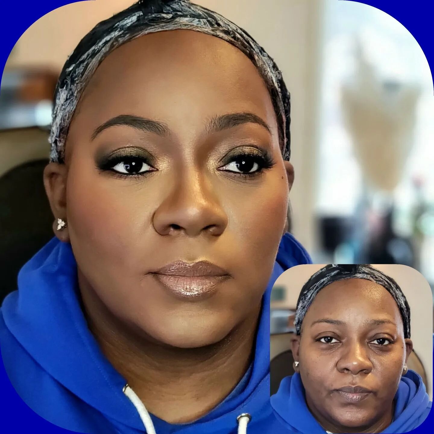 &quot;I want to look made up, but I don't like color.&quot; Say less! That's my specialty, baby!😉

🤩❤️🤩❤️🤩❤️

#beforeandaftermakeuplook
#atmbeautycosmetics #atmbeauty
#melaninpoppin