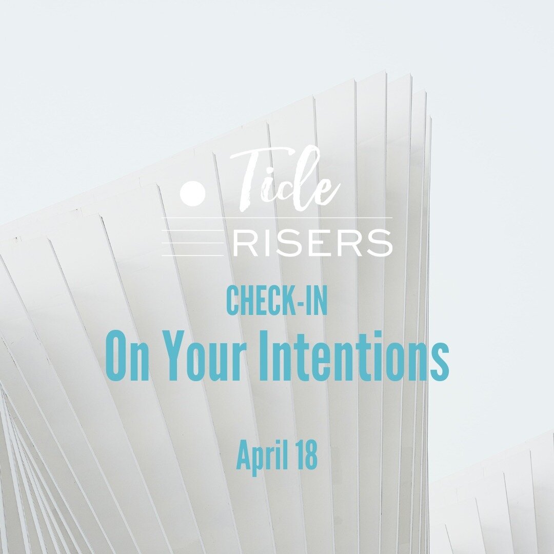 Intentions help us strive toward how we want to BE in this world, while goals help us drive toward what we want to DO. Intentions, when created in a meaningful and actionable way, can help us create the life experience we want, while helping us find 