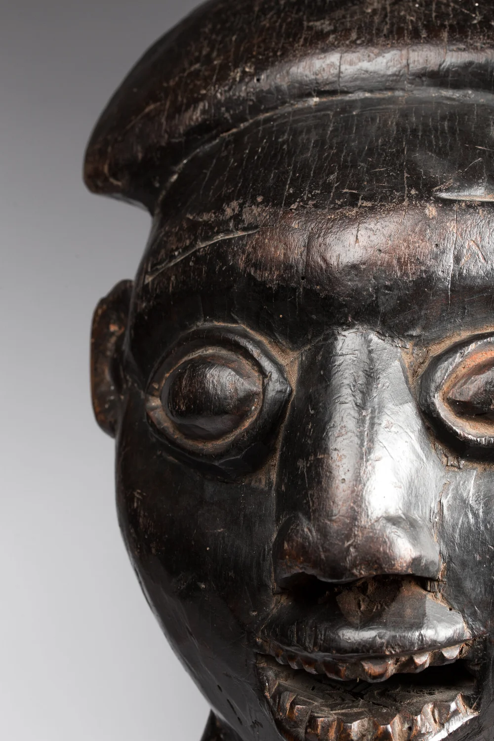 Statuette Ancienne En Bois Léopard – Art Tribal Africain Bamiléké – Masque Décoratif Authentique Du Cameroun