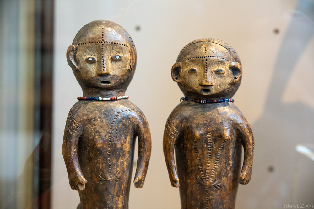Couple de statues africaines Ngbaka