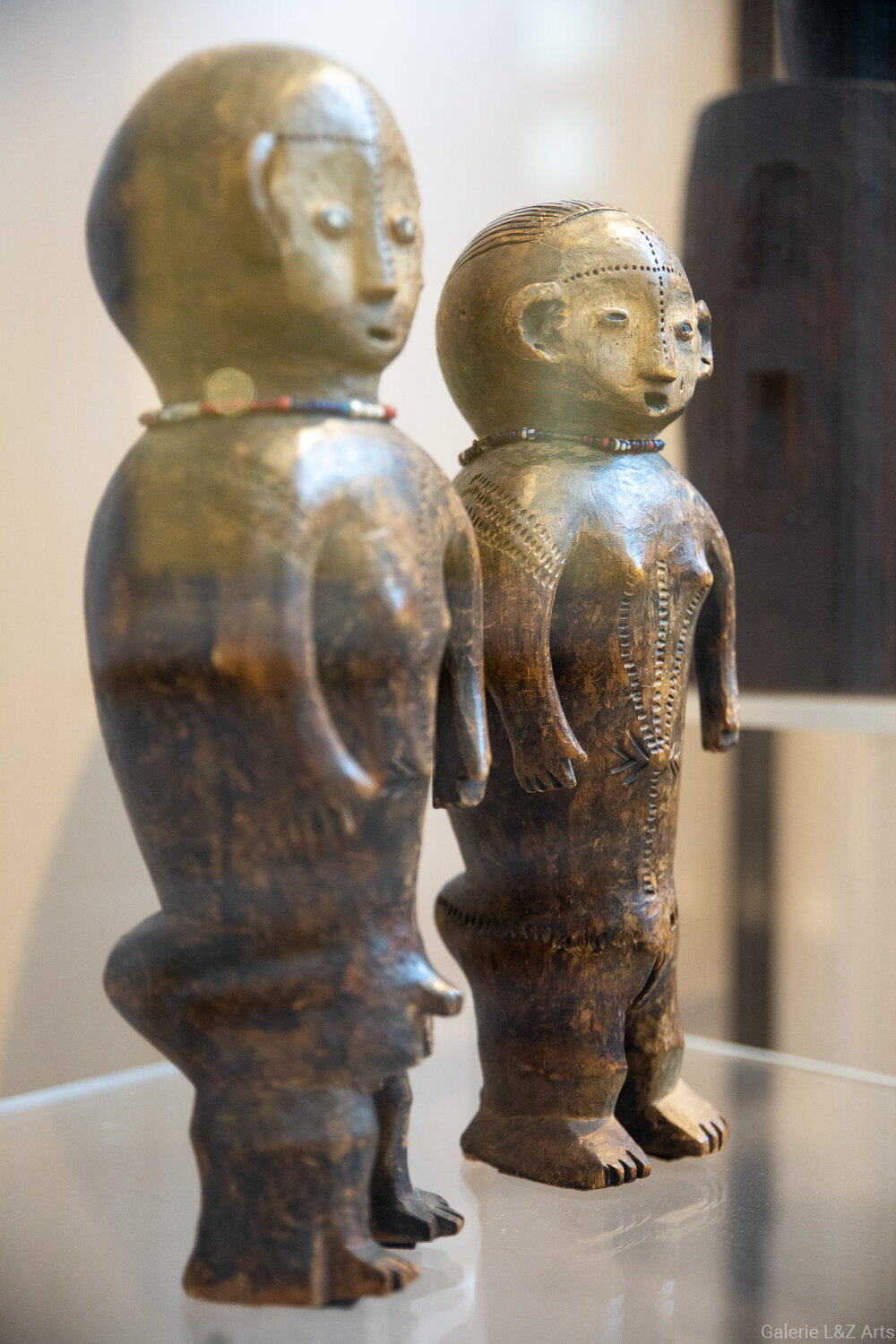 Seto et Nabo, statues des ancêtres fondateurs Ngbaka