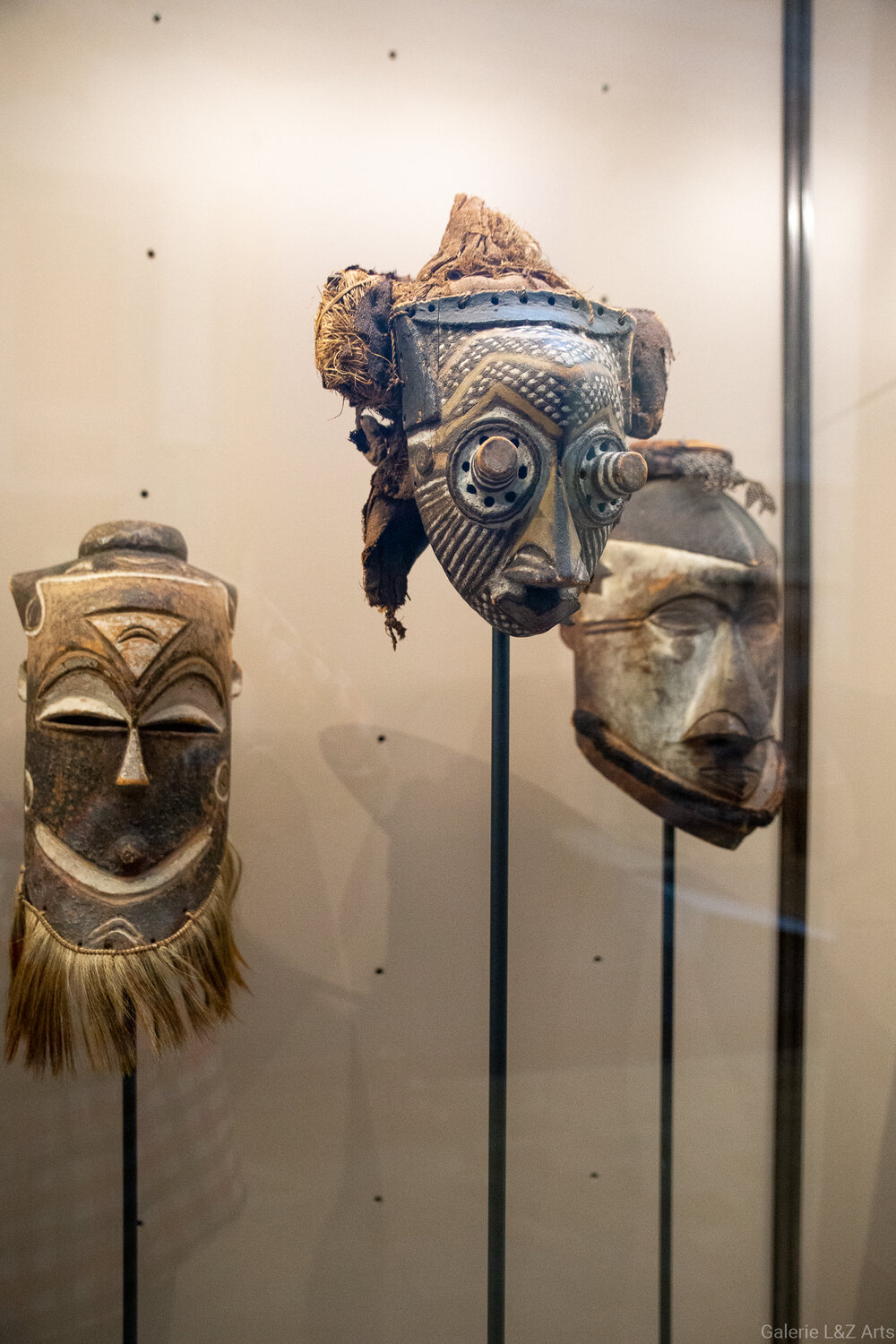 Masques africains Kuba (Inuba, Ishyeen imaalu, Bongo)