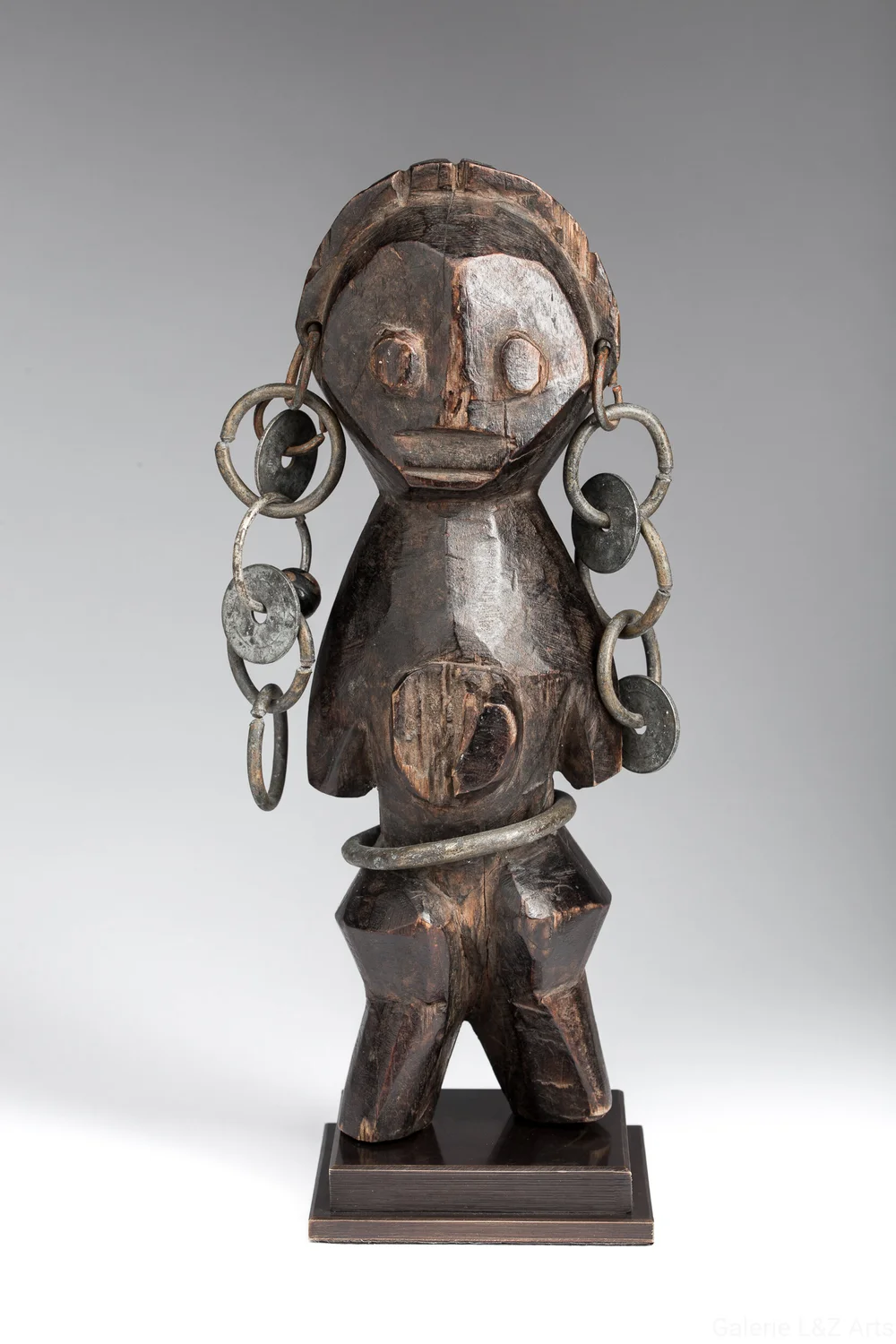 Statue Africaine Masque Congo - Fait Main, Art Tribal Authentique