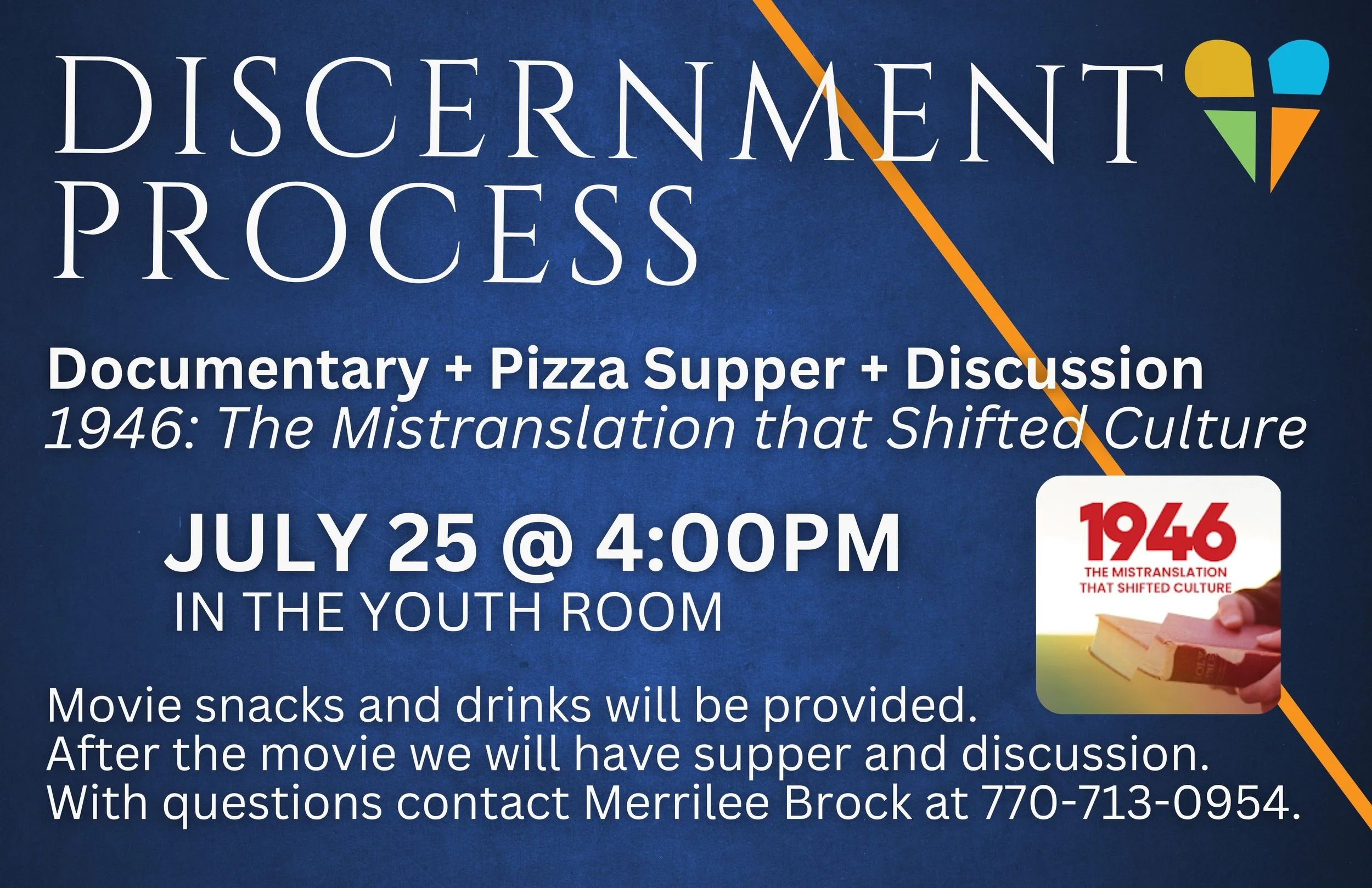 Discernment Process: Documentary + Supper + Discussion