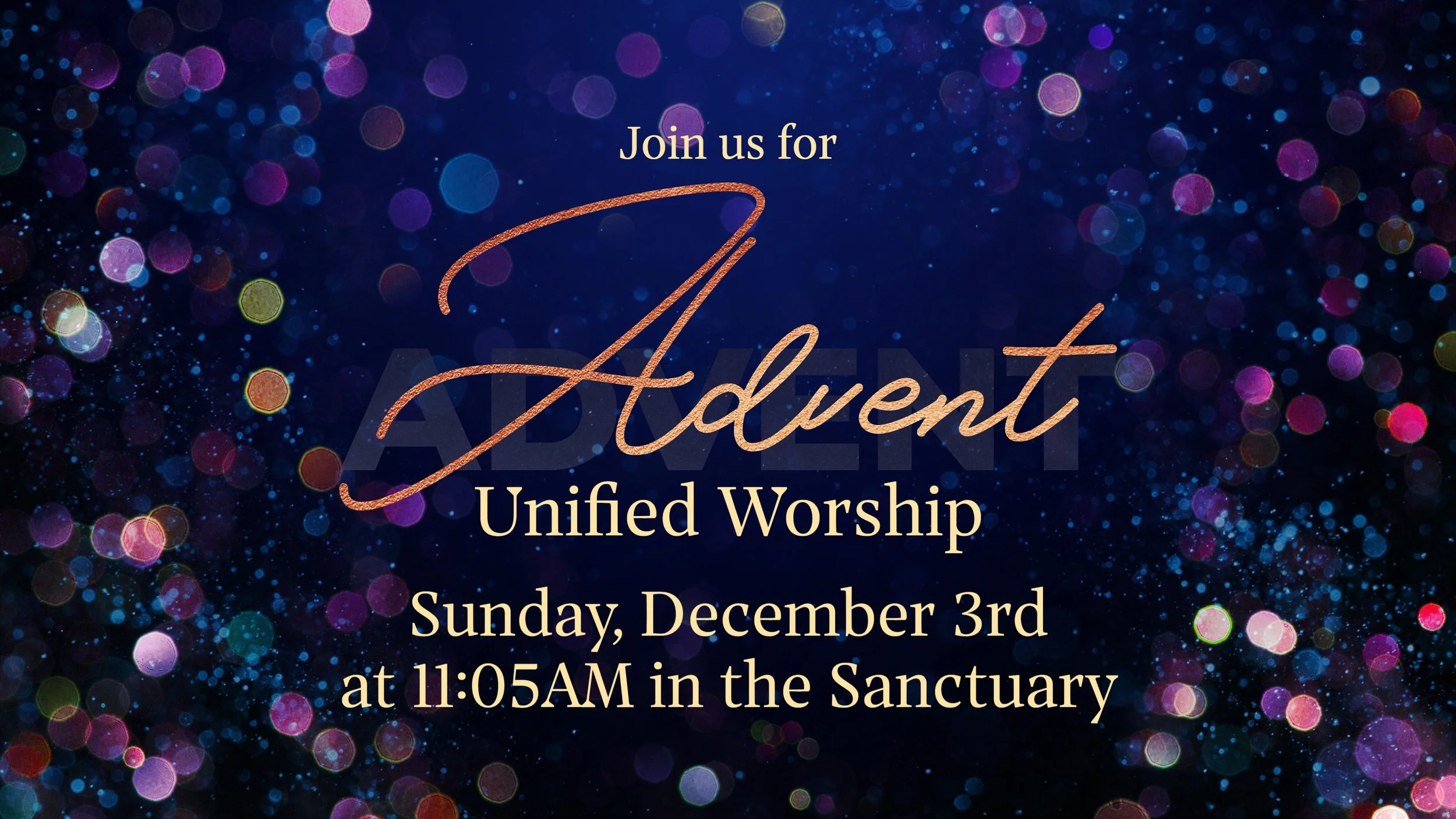 ADVENT UNIFIED WORSHIP