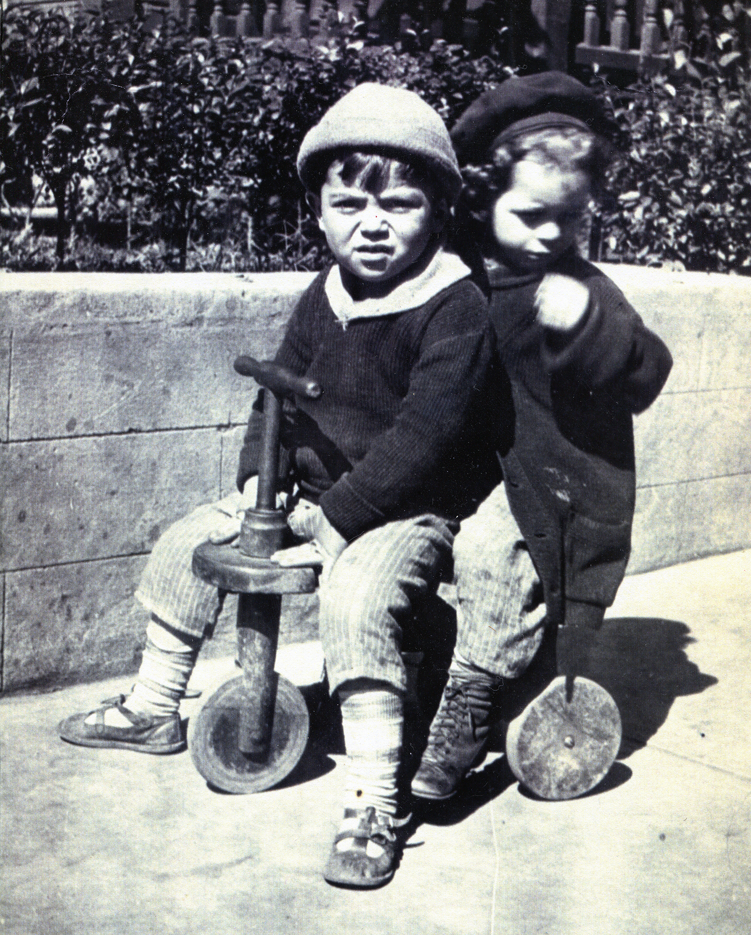 LIB and cousin on scooter in Altoona, PA