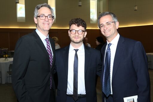 David Myers, Social Justice Fellow Jacob Plitman, Rabbi Ken Chasen
