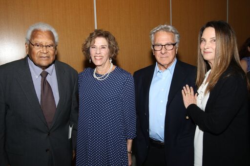 Reverend James Lawson, Joan Beerman, Dustin and Lisa Hoffman