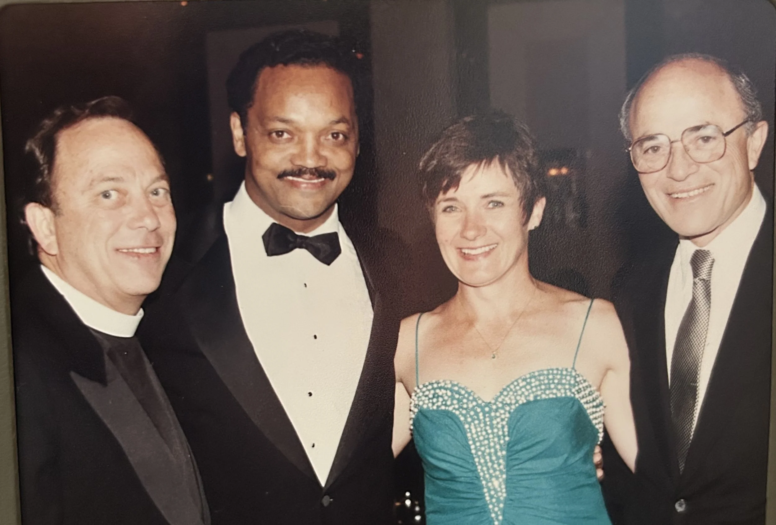 Rabbi Beerman with Rev. George Regas, Rev. Jesse Jackson and Jane Olson at an event hosted by the Interfaith Center to Reverse the Arms Race