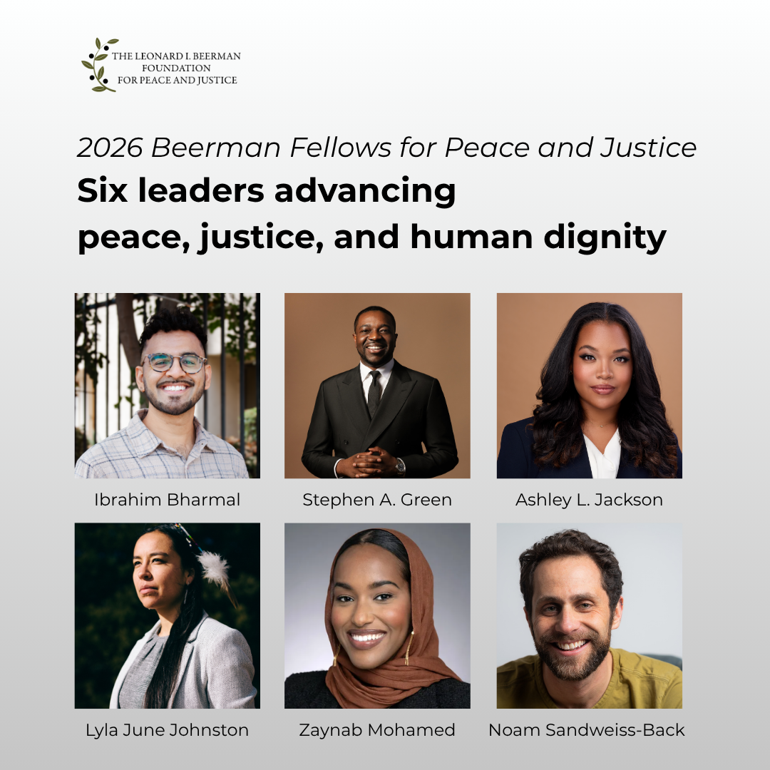  Introducing the 2026 Beerman Foundation Fellows for Peace and Justice