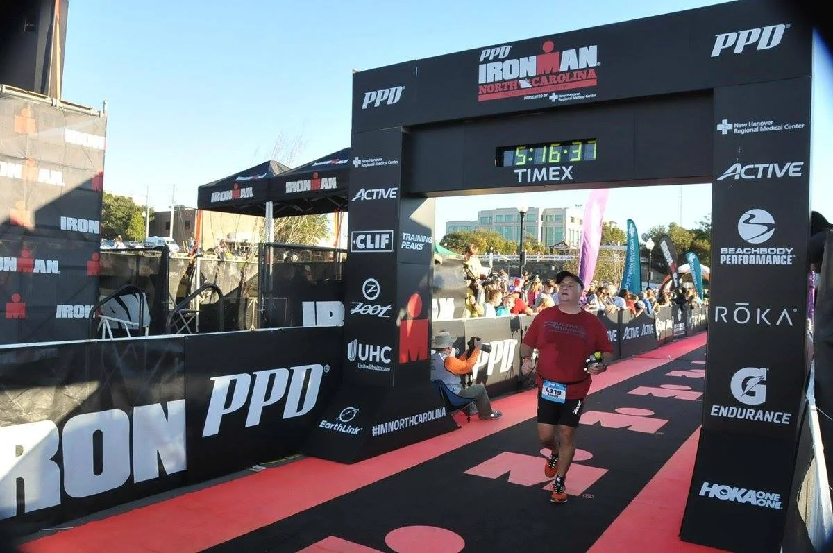 Finishing IRONMAN 70.3 NC