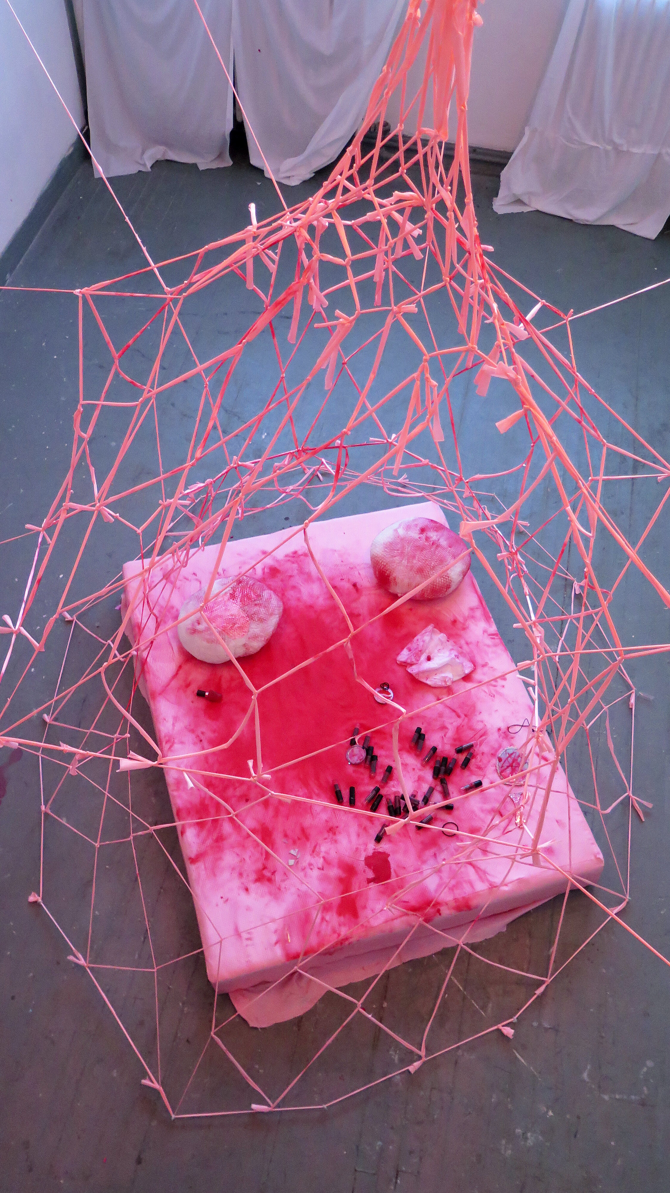The installation, post-performance.