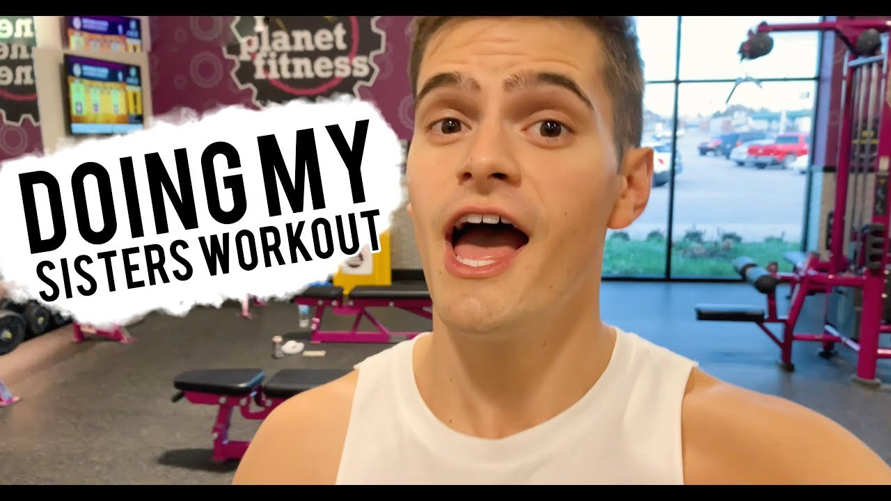 DOING MY SISTERS WORKOUT (SHE'S A BEAST)
