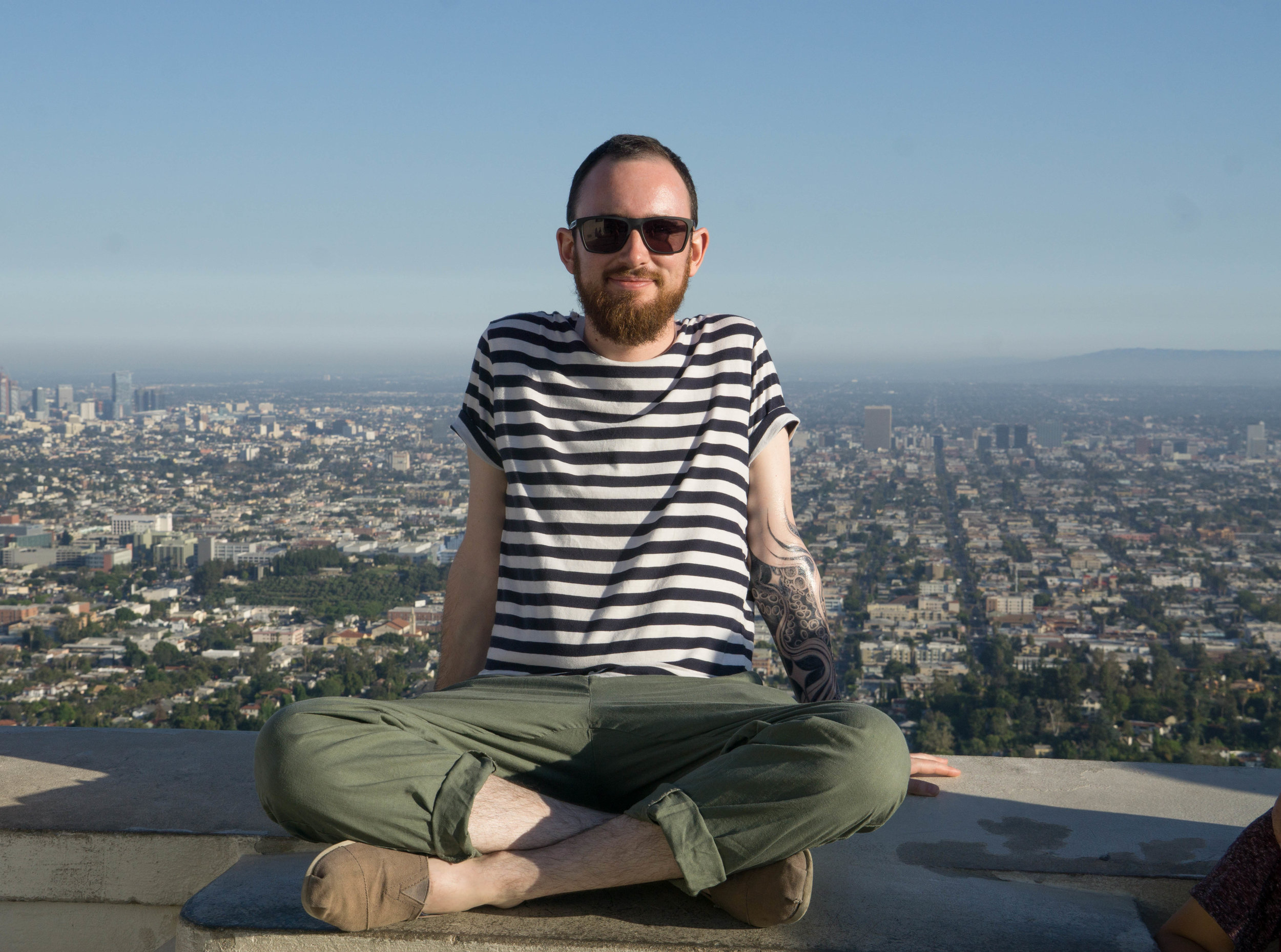Chilling at Griffith Observatory in L.A.
